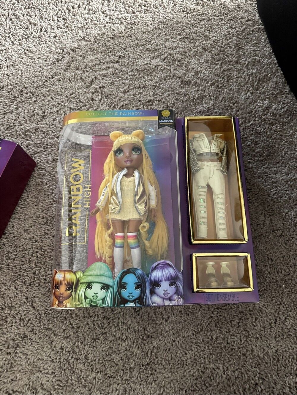 NEW SERIES 1 Rainbow High Sunny Madison Yellow Fashion Doll New In Box Sealed